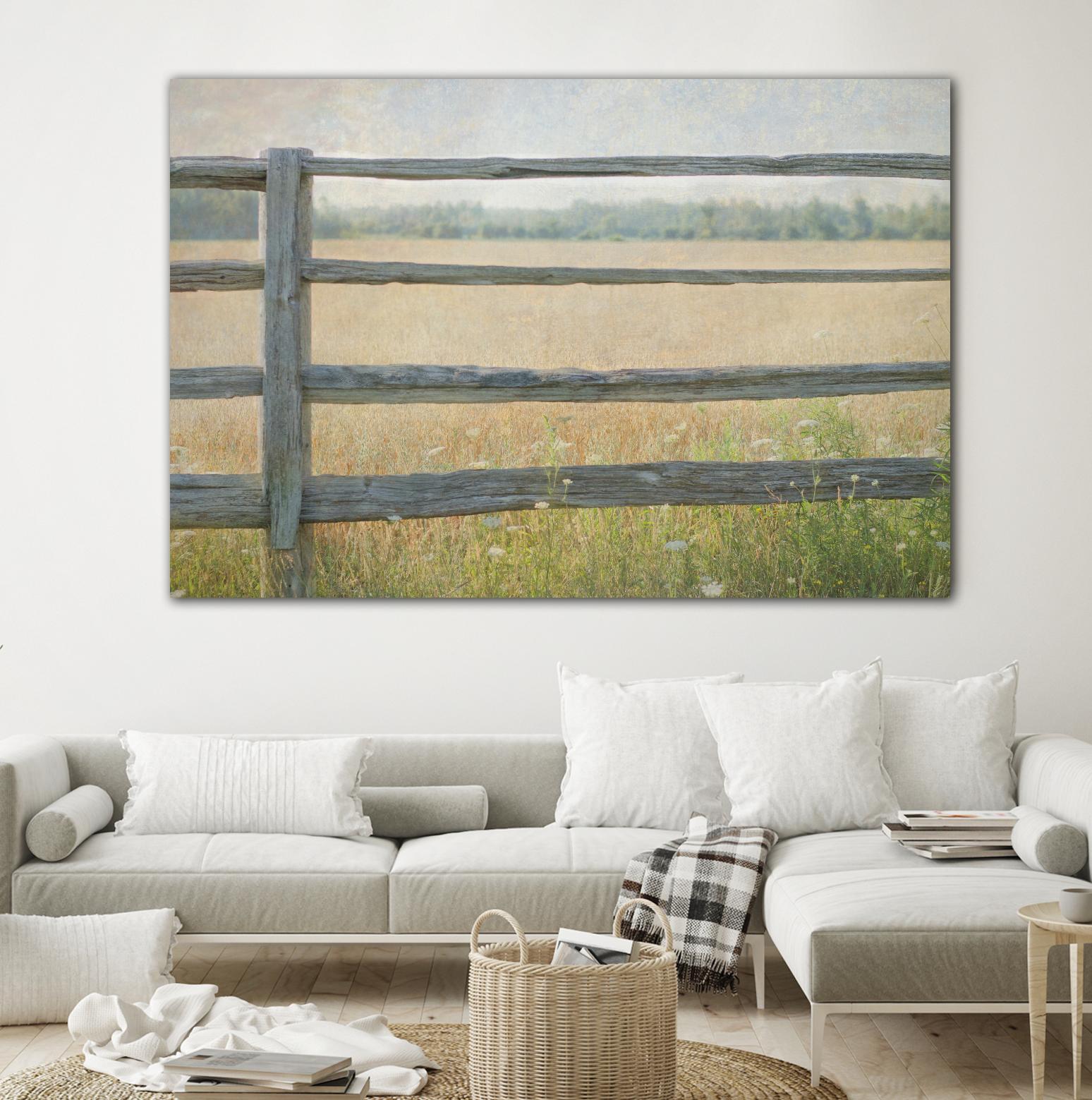 Edge of the Field by Elizabeth Urquhart on GIANT ART - grey landscape