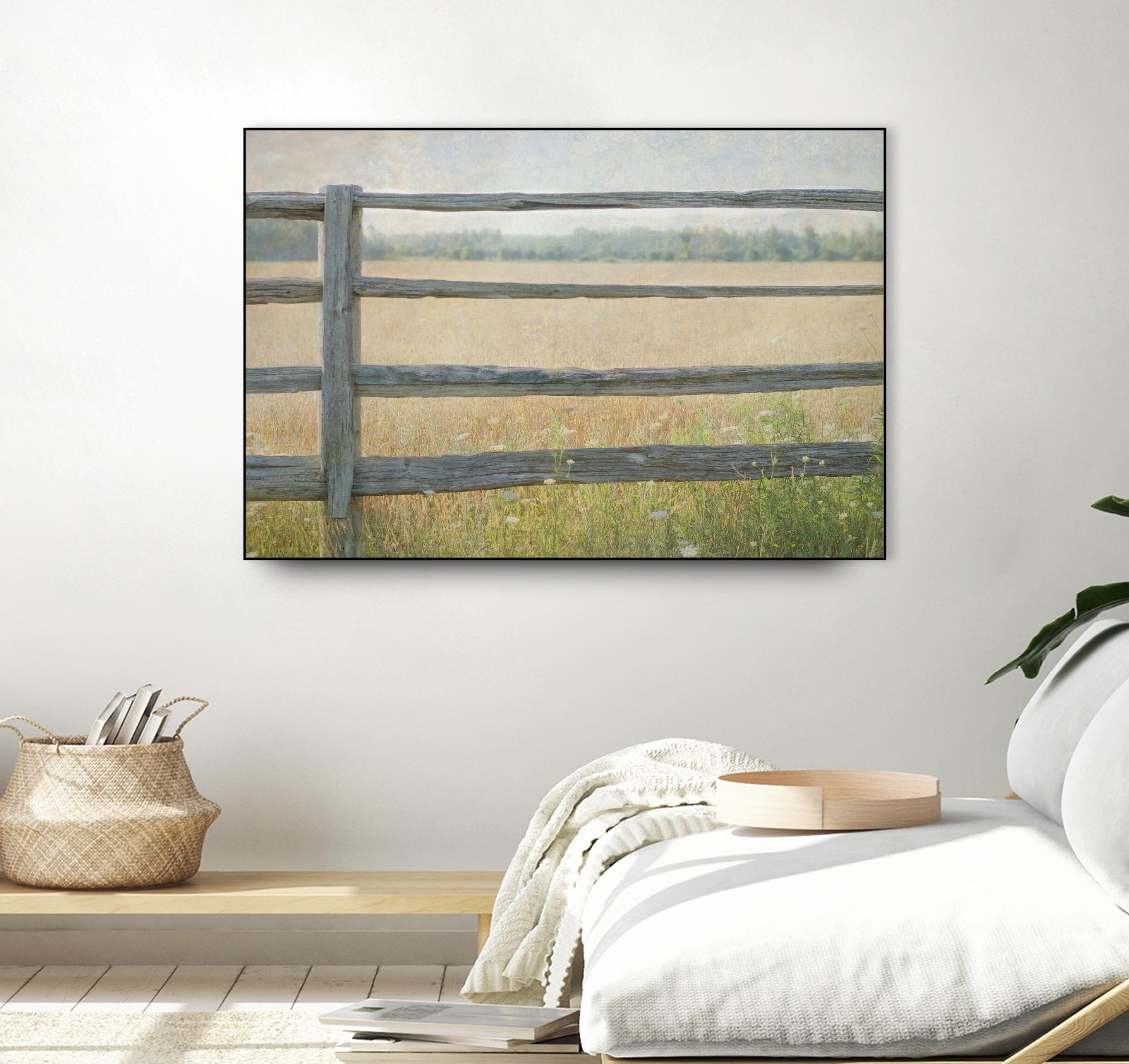 Edge of the Field by Elizabeth Urquhart on GIANT ART - grey landscape