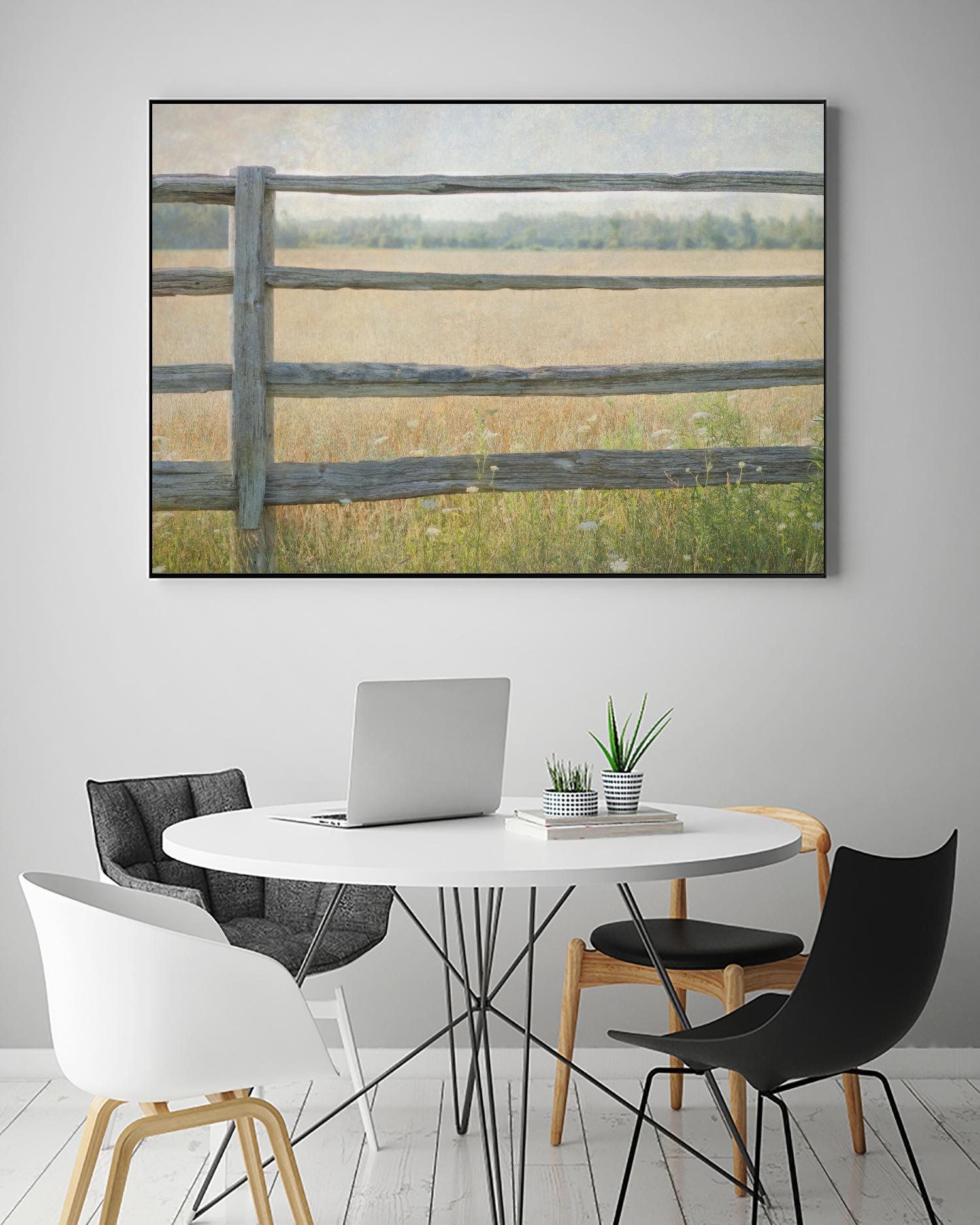 Edge of the Field by Elizabeth Urquhart on GIANT ART - grey landscape