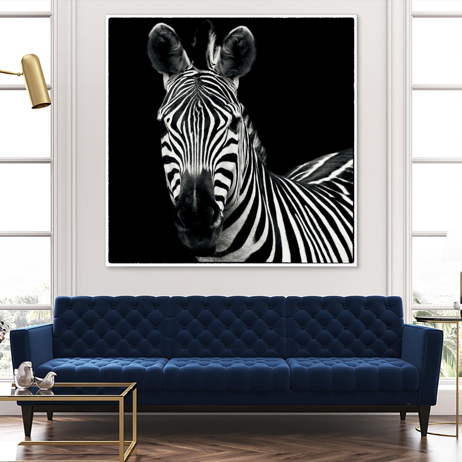 Zebra II by Debra Van Swearingen on GIANT ART - white animals