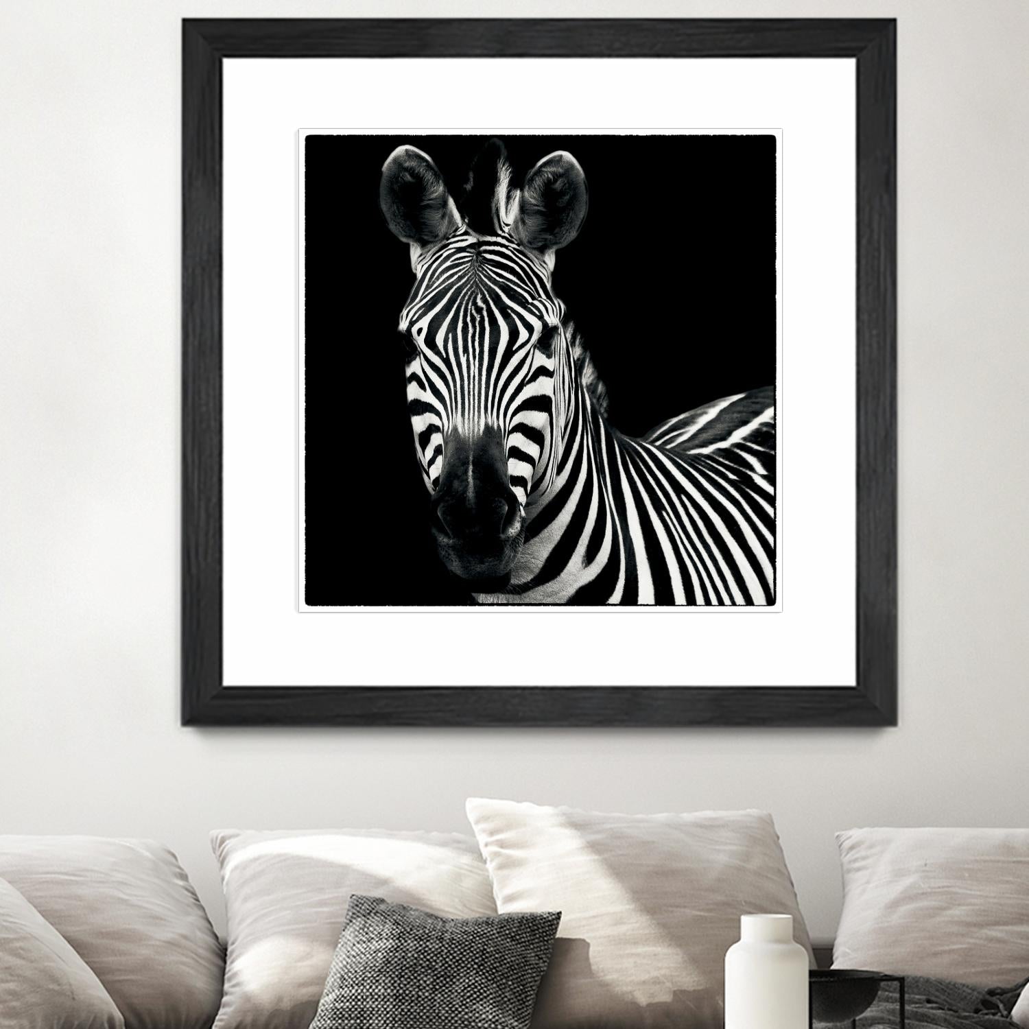 Zebra II by Debra Van Swearingen on GIANT ART - white animals