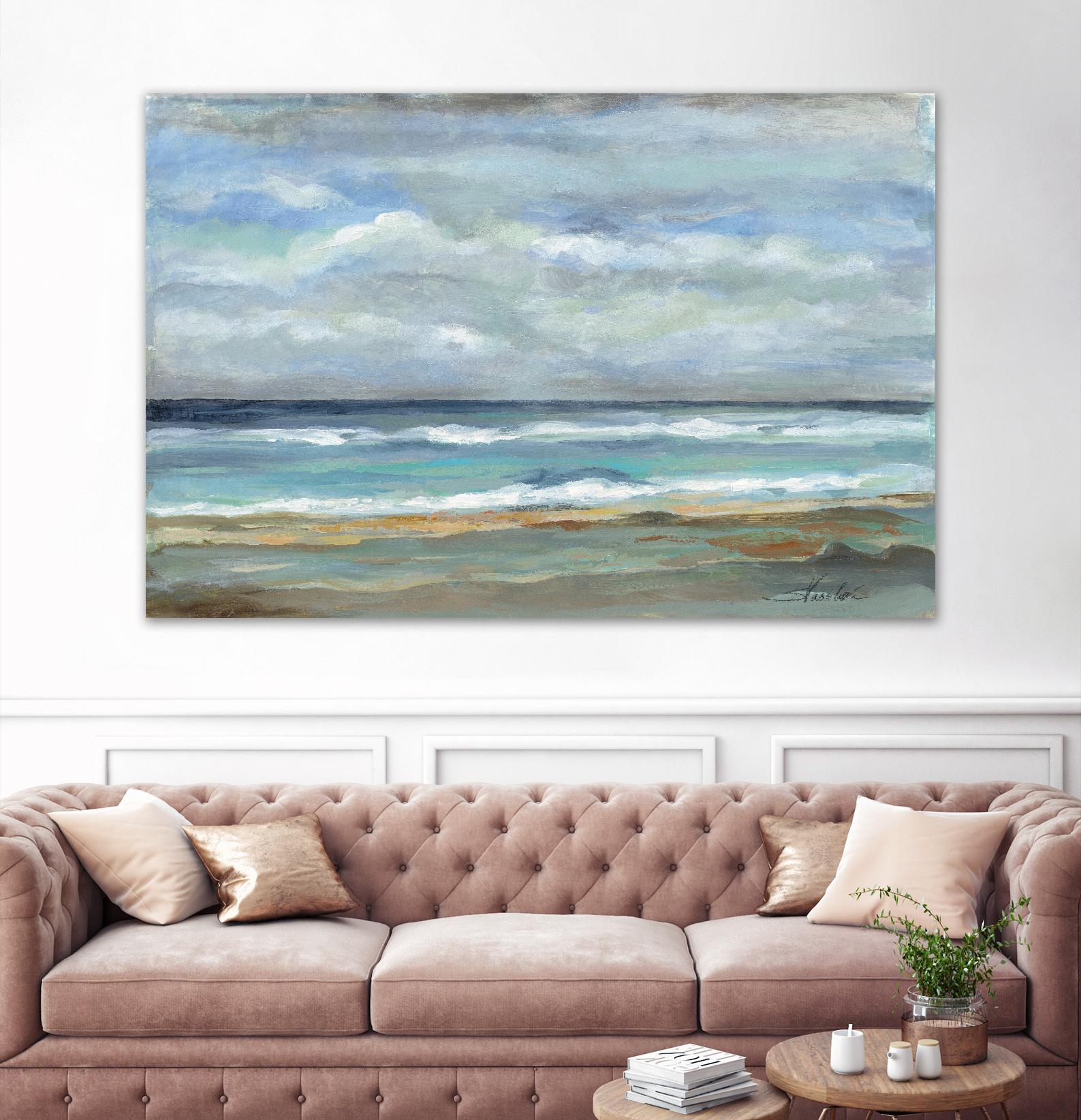 Seashore by Silvia Vassileva on GIANT ART - beige sea scene