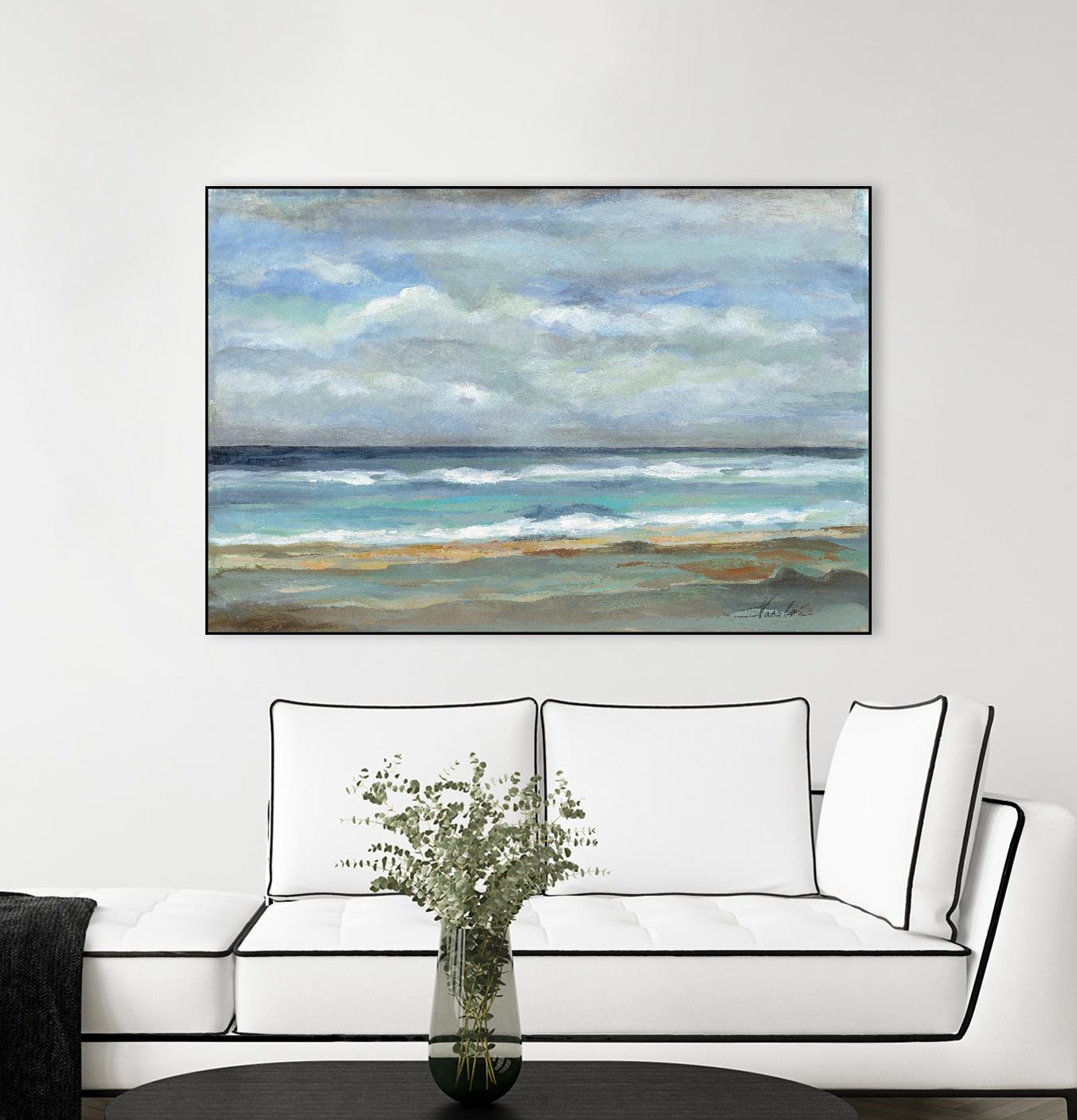 Seashore by Silvia Vassileva on GIANT ART - beige sea scene