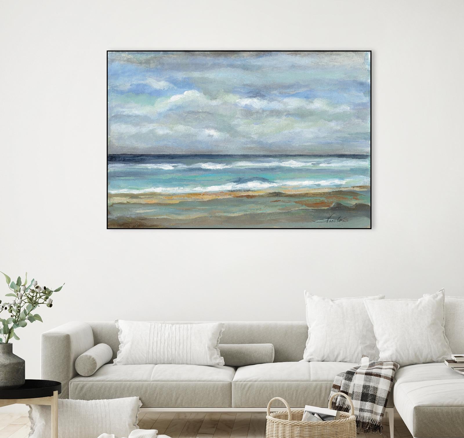 Seashore by Silvia Vassileva on GIANT ART - beige sea scene