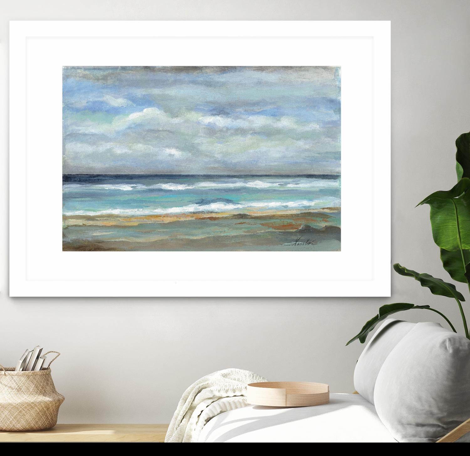 Seashore by Silvia Vassileva on GIANT ART - beige sea scene