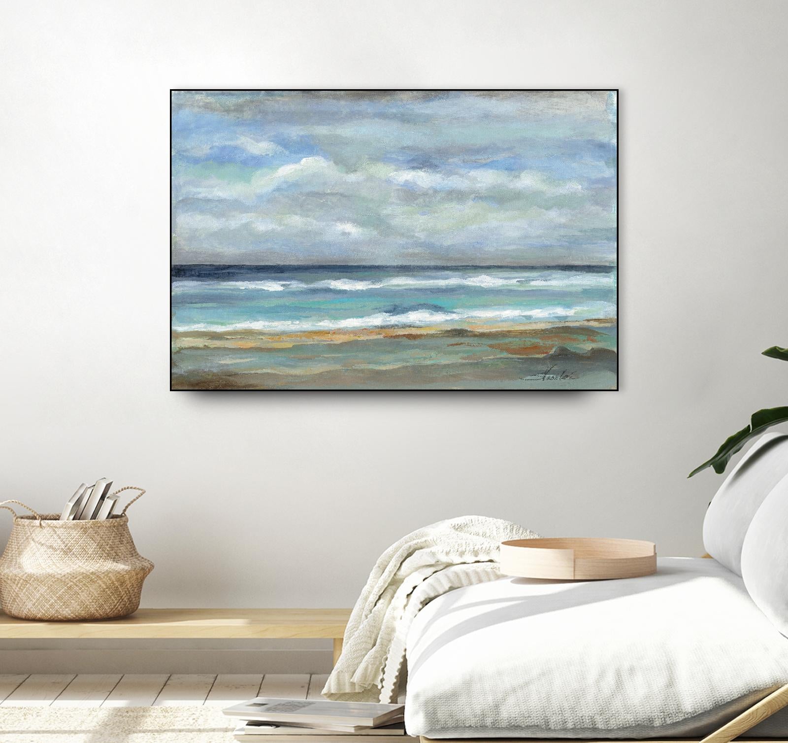 Seashore by Silvia Vassileva on GIANT ART - beige sea scene