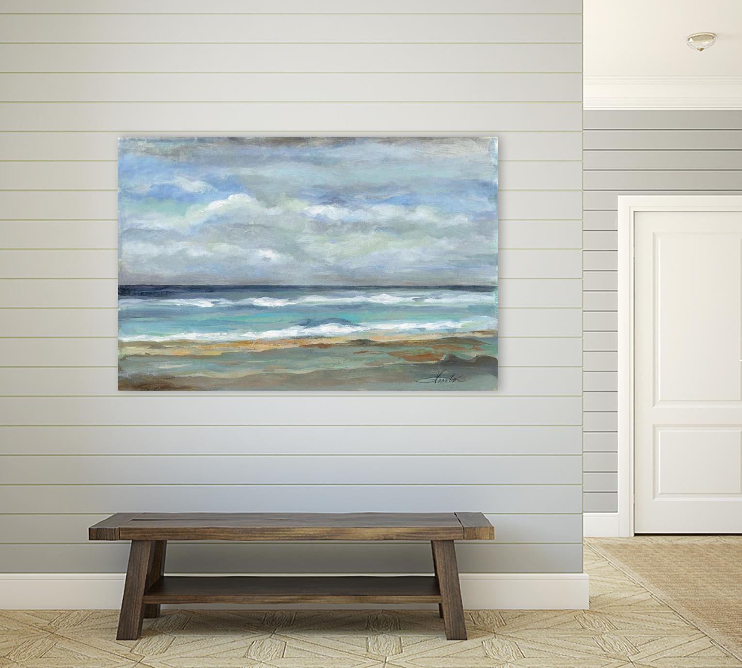 Seashore by Silvia Vassileva on GIANT ART - beige sea scene