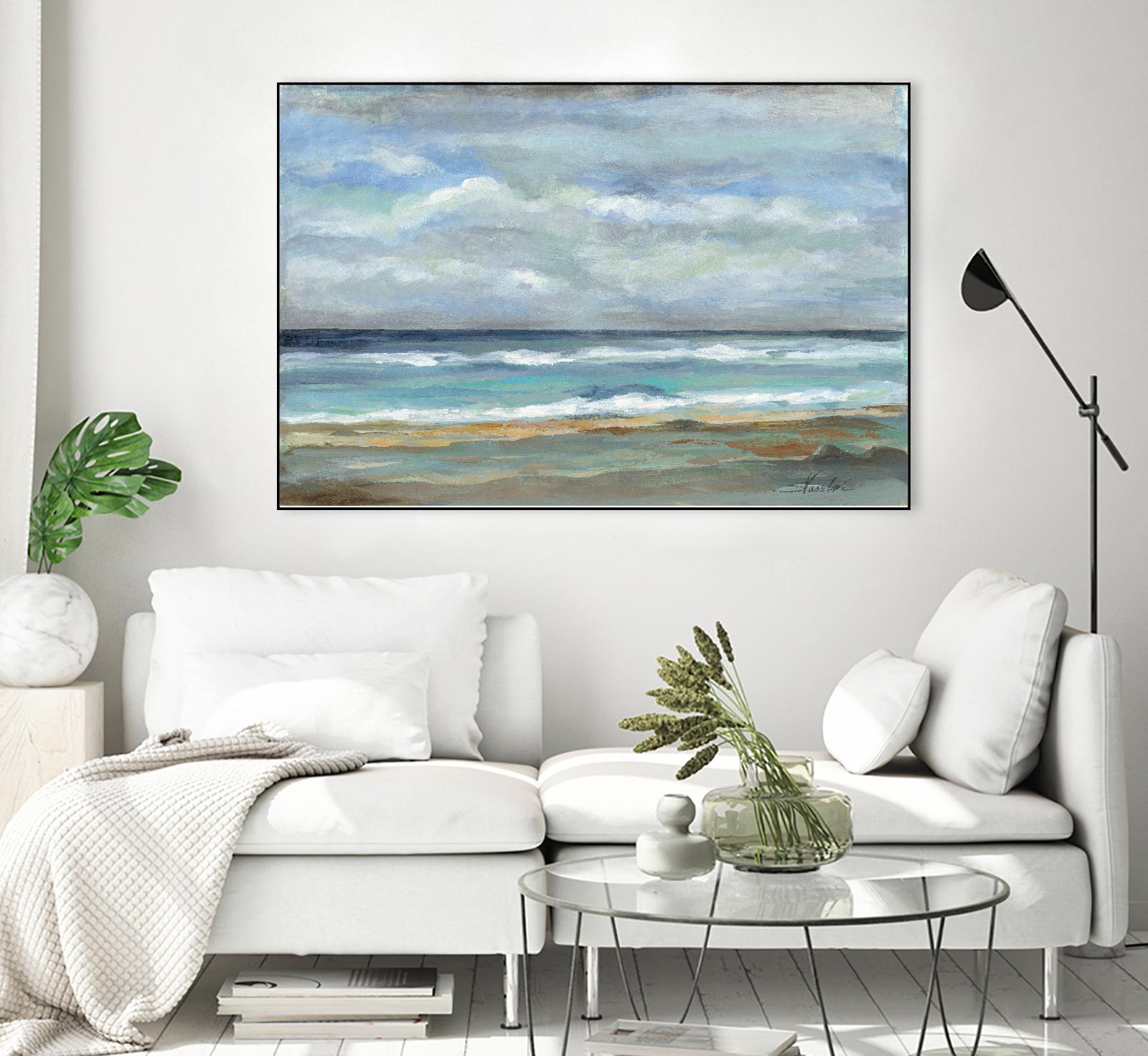Seashore by Silvia Vassileva on GIANT ART - beige sea scene