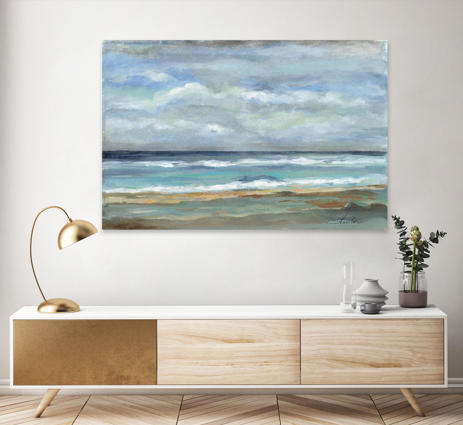 Seashore by Silvia Vassileva on GIANT ART - beige sea scene