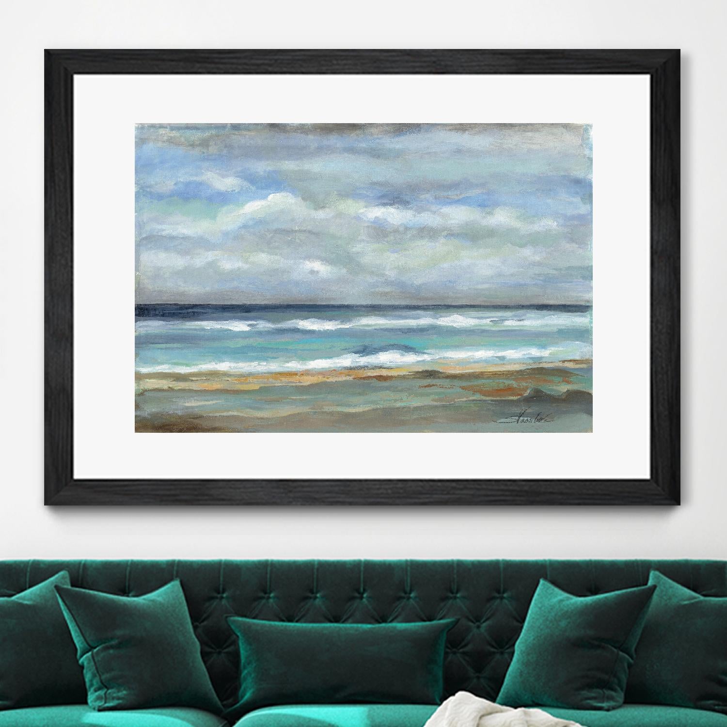 Seashore by Silvia Vassileva on GIANT ART - beige sea scene