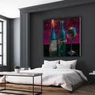 Wine Splash Dark III by Wellington Studio on GIANT ART - blue fruit-food-drink