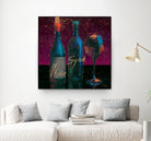 Wine Splash Dark III by Wellington Studio on GIANT ART - blue fruit-food-drink