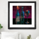 Wine Splash Dark III by Wellington Studio on GIANT ART - blue fruit-food-drink