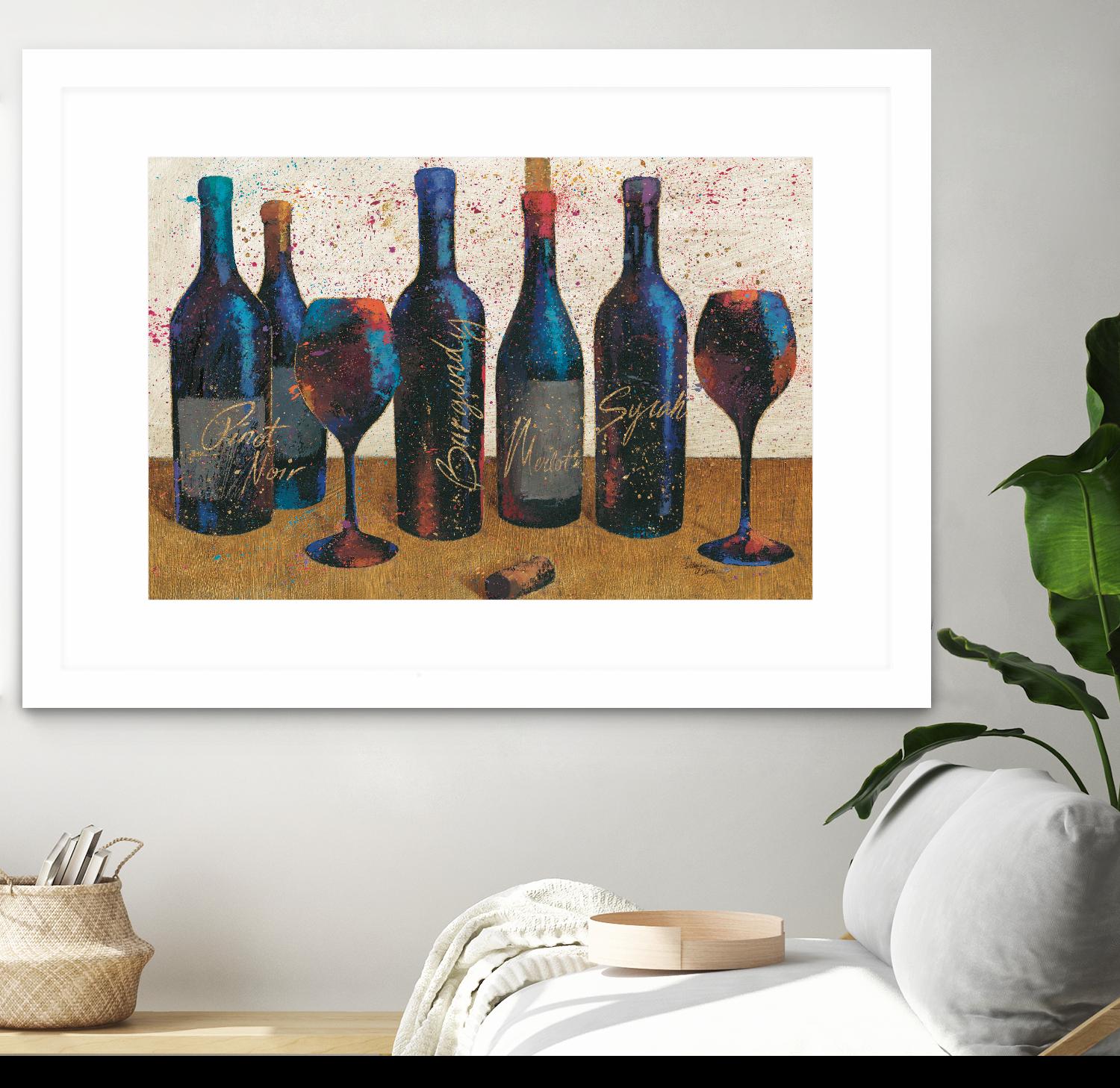 Wine Splash Light I by Wellington Studio on GIANT ART - blue fruit-food-drink