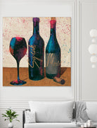 Wine Splash Light II by Wellington Studio on GIANT ART - blue fruit-food-drink