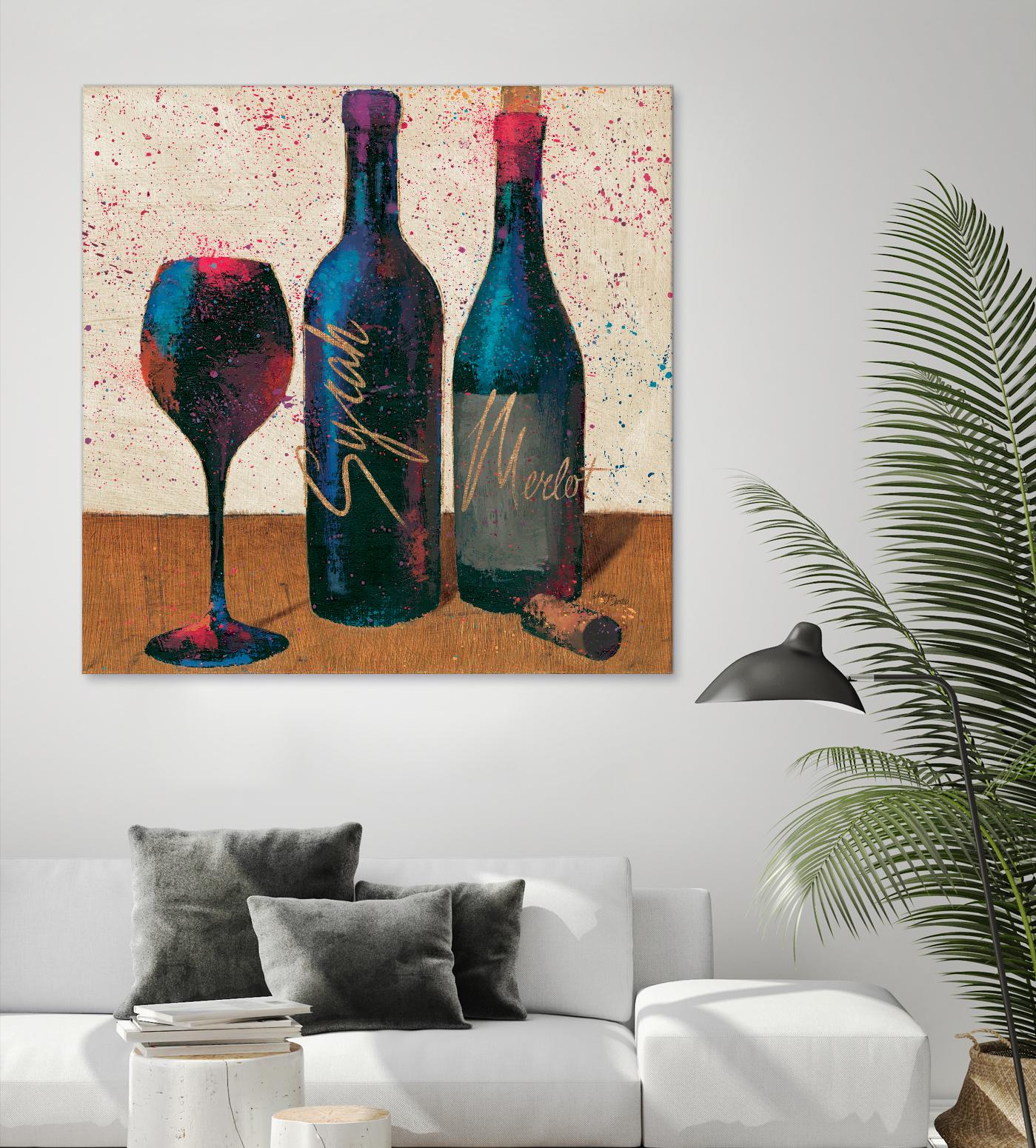 Wine Splash Light II by Wellington Studio on GIANT ART - blue fruit-food-drink
