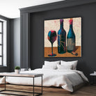 Wine Splash Light II by Wellington Studio on GIANT ART - blue fruit-food-drink