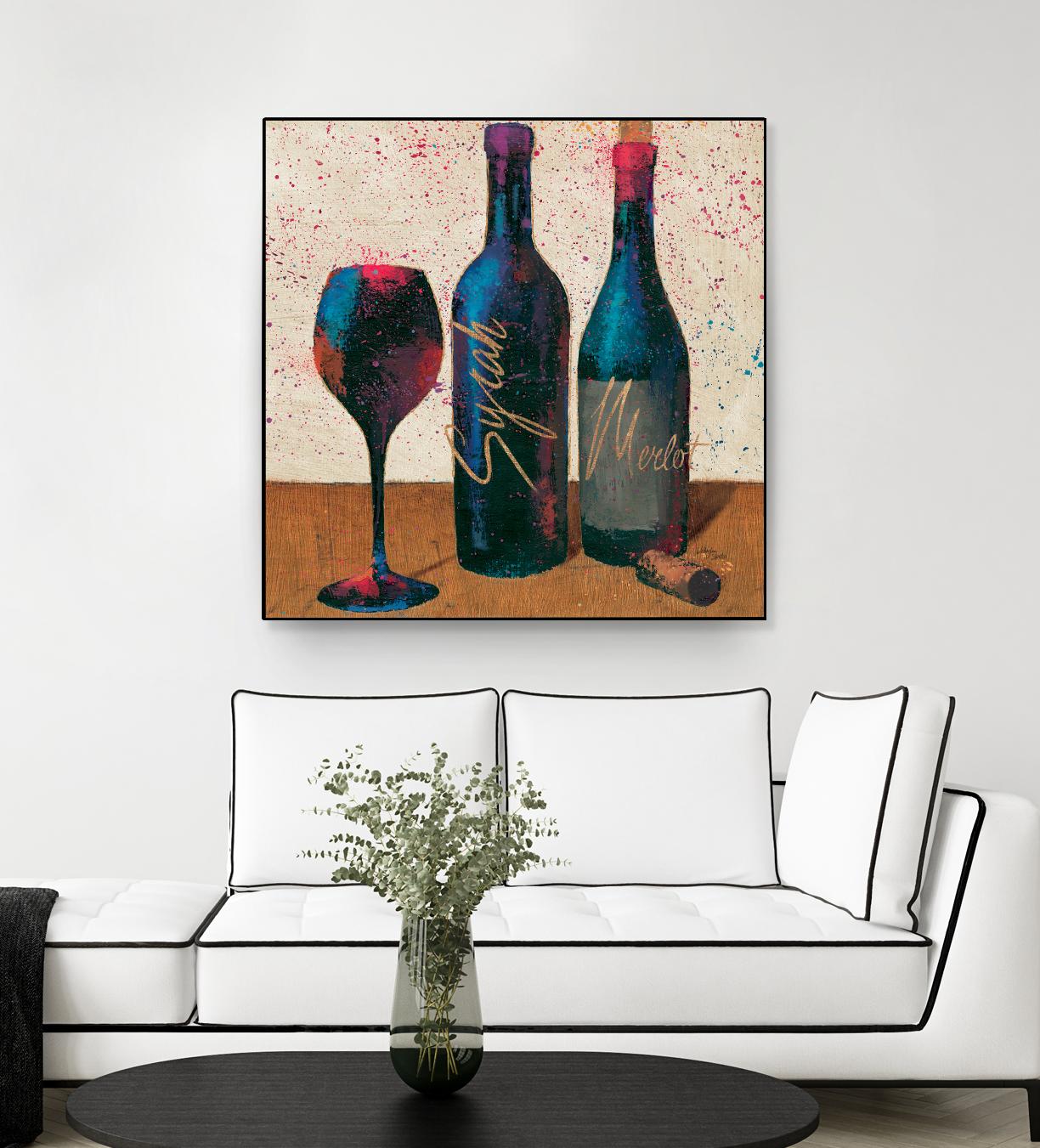 Wine Splash Light II by Wellington Studio on GIANT ART - blue fruit-food-drink