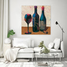 Wine Splash Light II by Wellington Studio on GIANT ART - blue fruit-food-drink