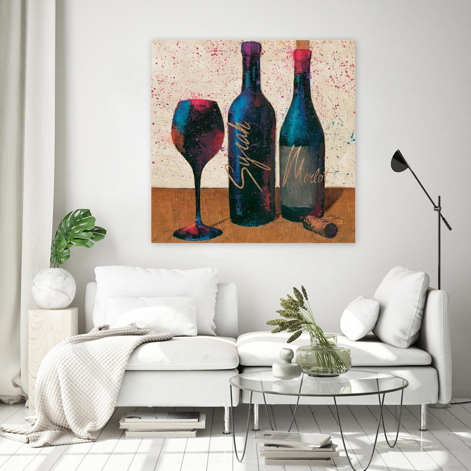 Wine Splash Light II by Wellington Studio on GIANT ART - blue fruit-food-drink