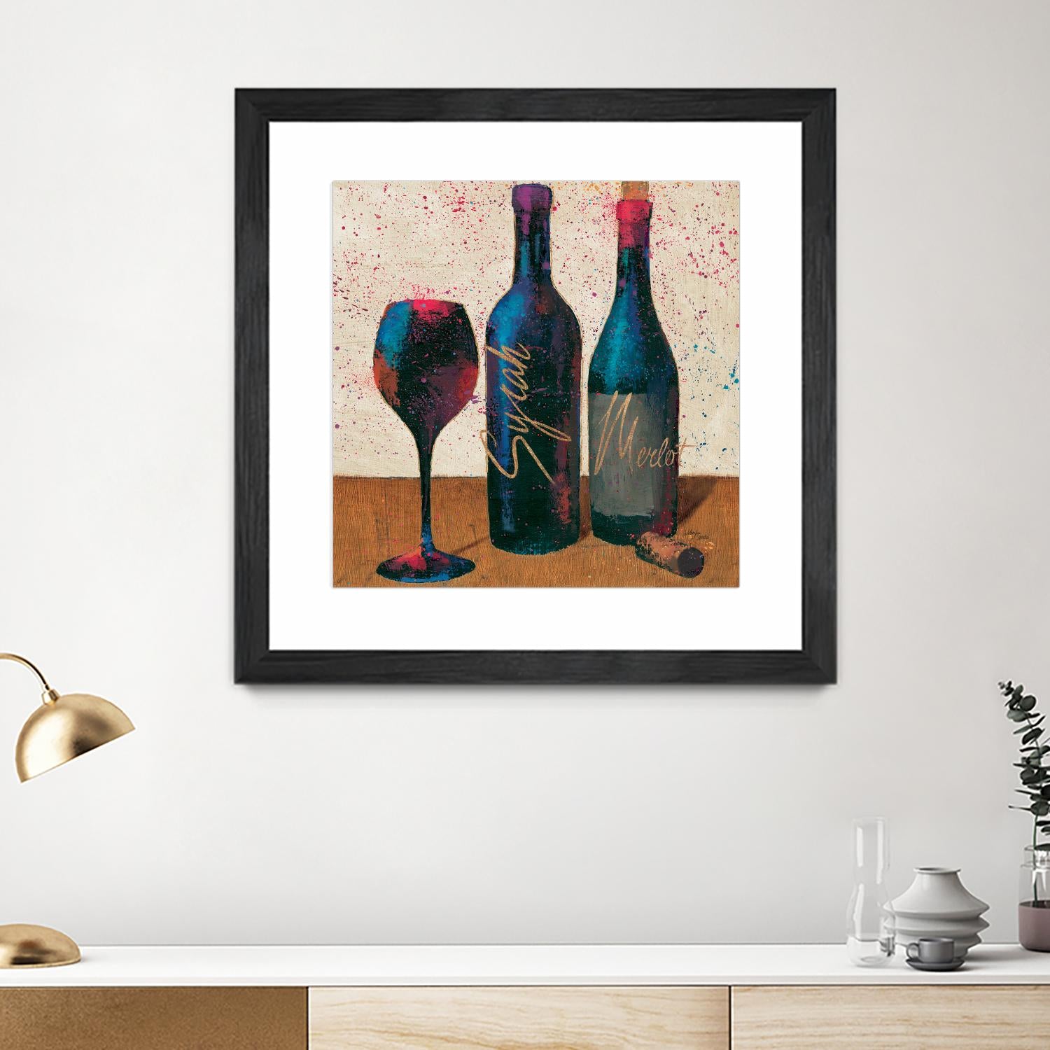 Wine Splash Light II by Wellington Studio on GIANT ART - blue fruit-food-drink