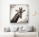 Giraffe I by Debra Van Swearingen on GIANT ART - grey animals