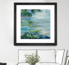Lily Pond I by Silvia Vassileva on GIANT ART - blue landscape