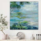 Lily Pond I by Silvia Vassileva on GIANT ART - blue landscape