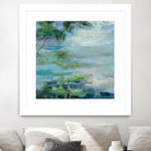 Lily Pond I by Silvia Vassileva on GIANT ART - blue landscape