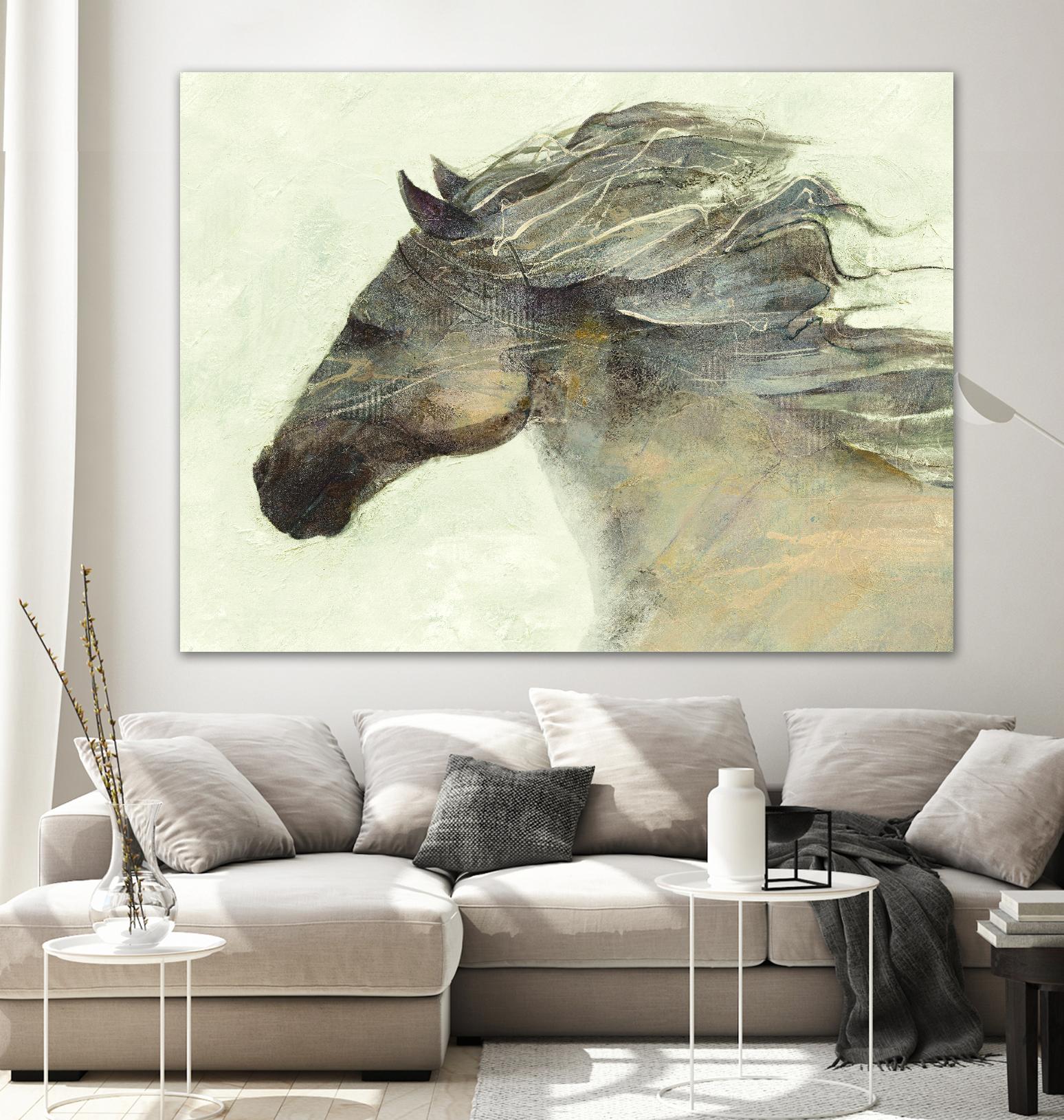 Into the Wind Ivory by Albena Hristova on GIANT ART - grey animals