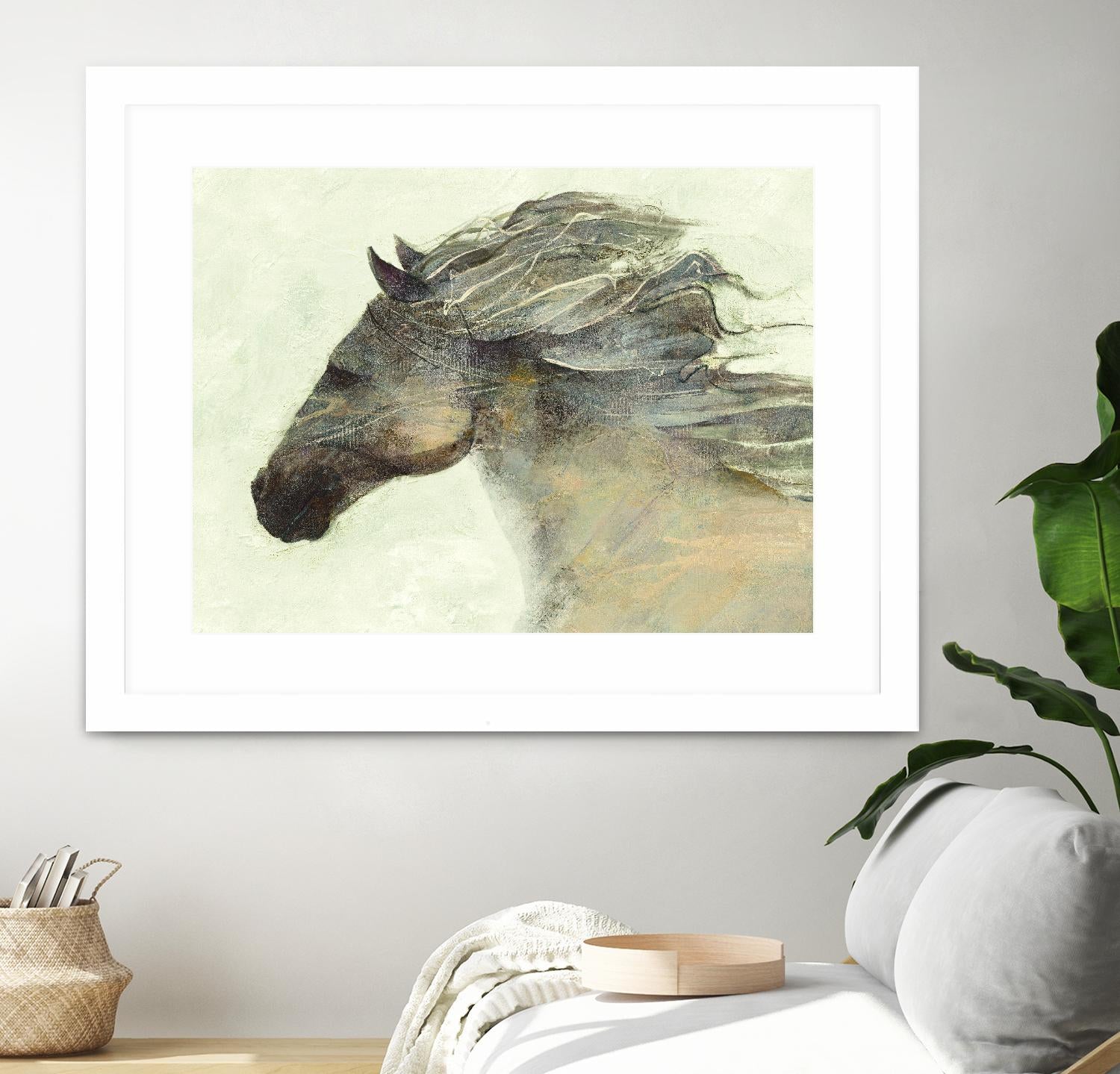 Into the Wind Ivory by Albena Hristova on GIANT ART - grey animals