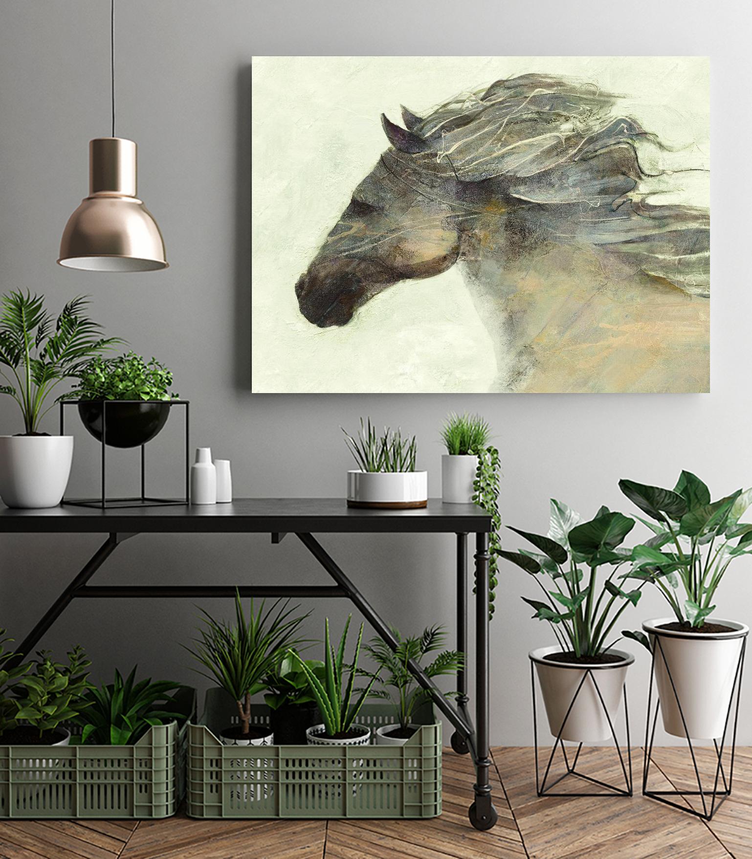 Into the Wind Ivory by Albena Hristova on GIANT ART - grey animals