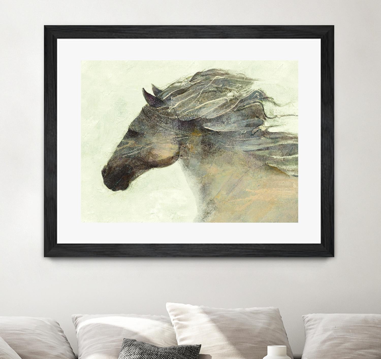 Into the Wind Ivory by Albena Hristova on GIANT ART - grey animals