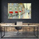 Touring Paris Couple by Julia Purinton on GIANT ART - beige everyday life