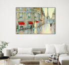 Touring Paris Couple by Julia Purinton on GIANT ART - beige everyday life