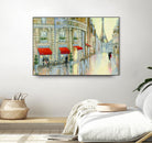 Touring Paris Couple by Julia Purinton on GIANT ART - beige everyday life