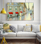 Touring Paris Couple by Julia Purinton on GIANT ART - beige everyday life