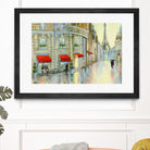 Touring Paris Couple by Julia Purinton on GIANT ART - beige everyday life