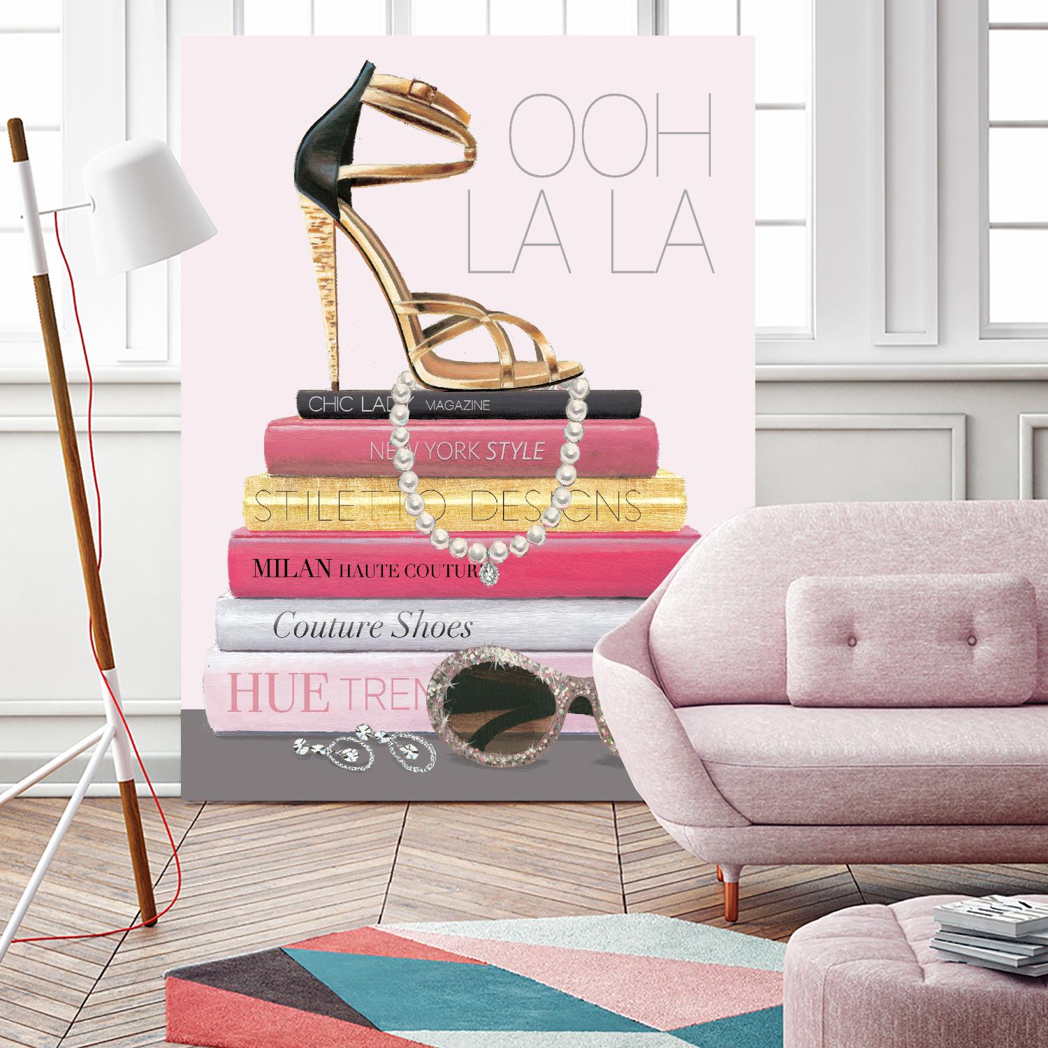 Paris Style I Gold and Black by Marco Fabiano on GIANT ART - grey fashion