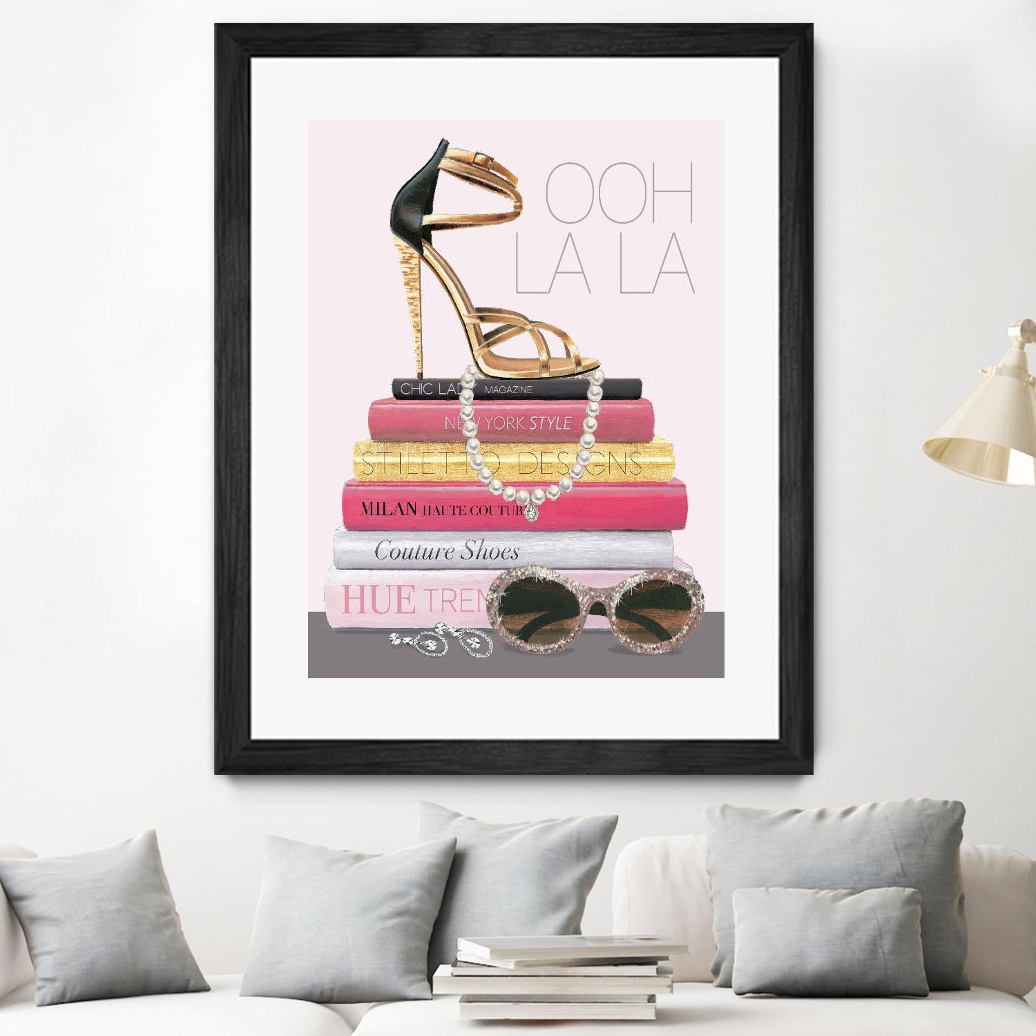 Paris Style I Gold and Black by Marco Fabiano on GIANT ART - grey fashion