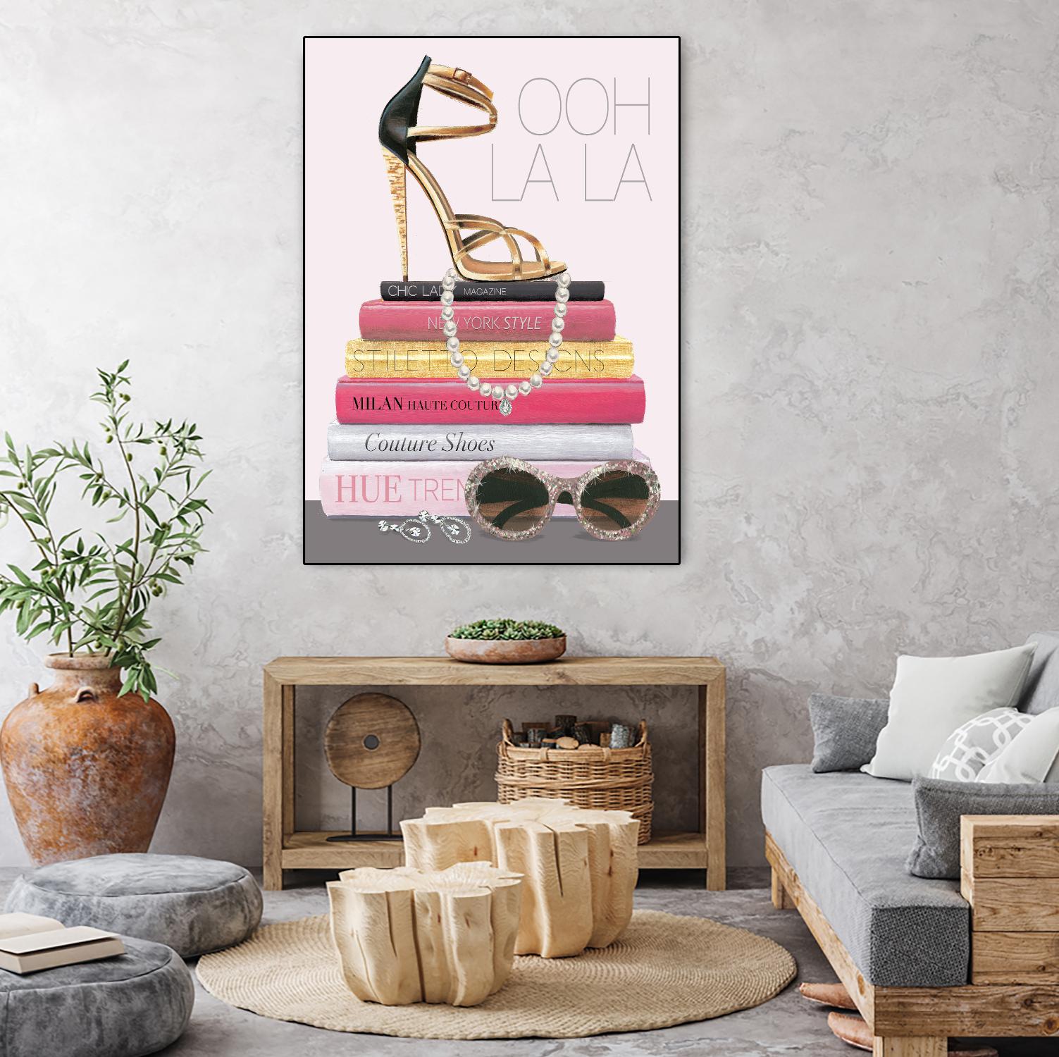 Paris Style I Gold and Black by Marco Fabiano on GIANT ART - grey fashion