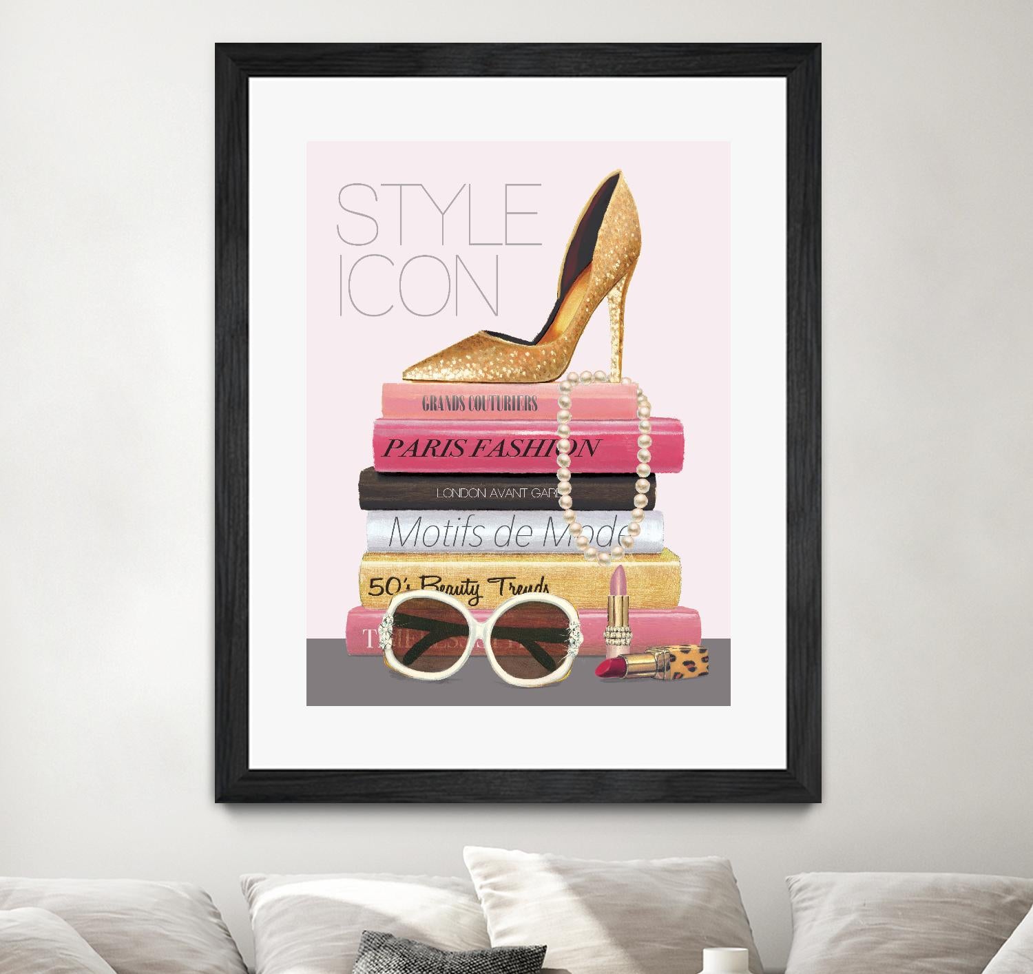 Paris Style II Gold and Black by Marco Fabiano on GIANT ART - grey fashion