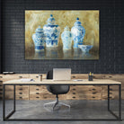 Ginger Jar Still Life 2 by Danhui Nai on GIANT ART - blue pot - dish