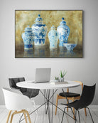 Ginger Jar Still Life 2 by Danhui Nai on GIANT ART - blue pot - dish