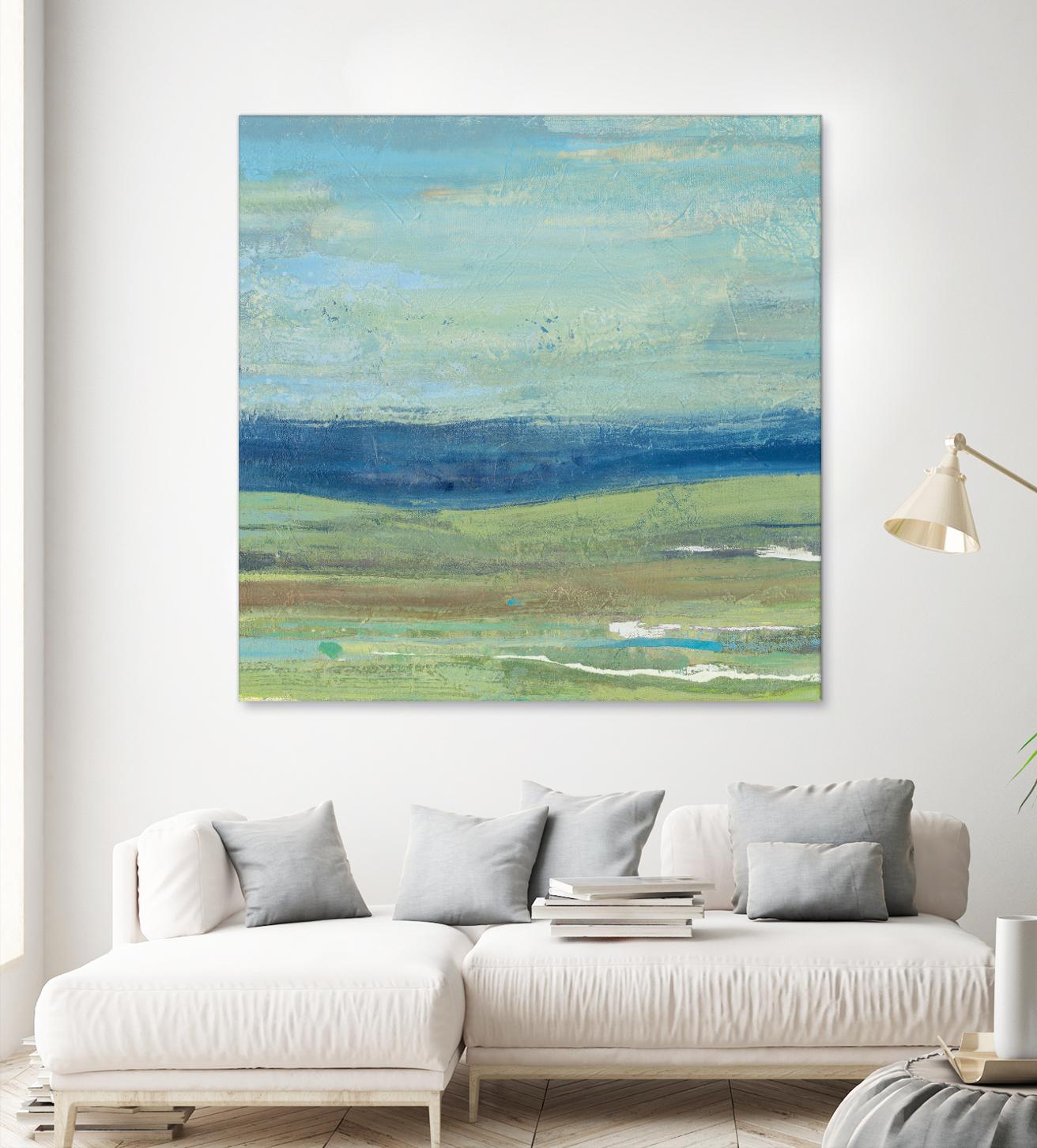 Azure Wave by Albena Hristova on GIANT ART - green sea scene