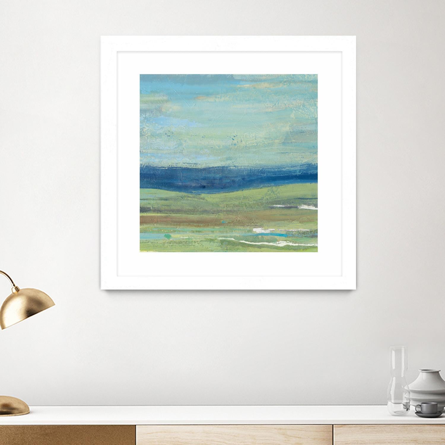 Azure Wave by Albena Hristova on GIANT ART - green sea scene