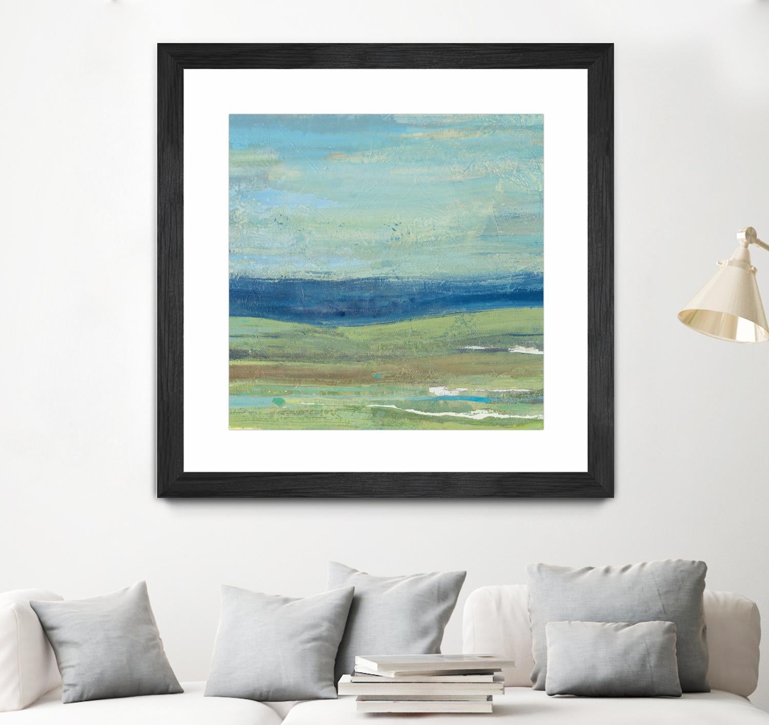 Azure Wave by Albena Hristova on GIANT ART - green sea scene