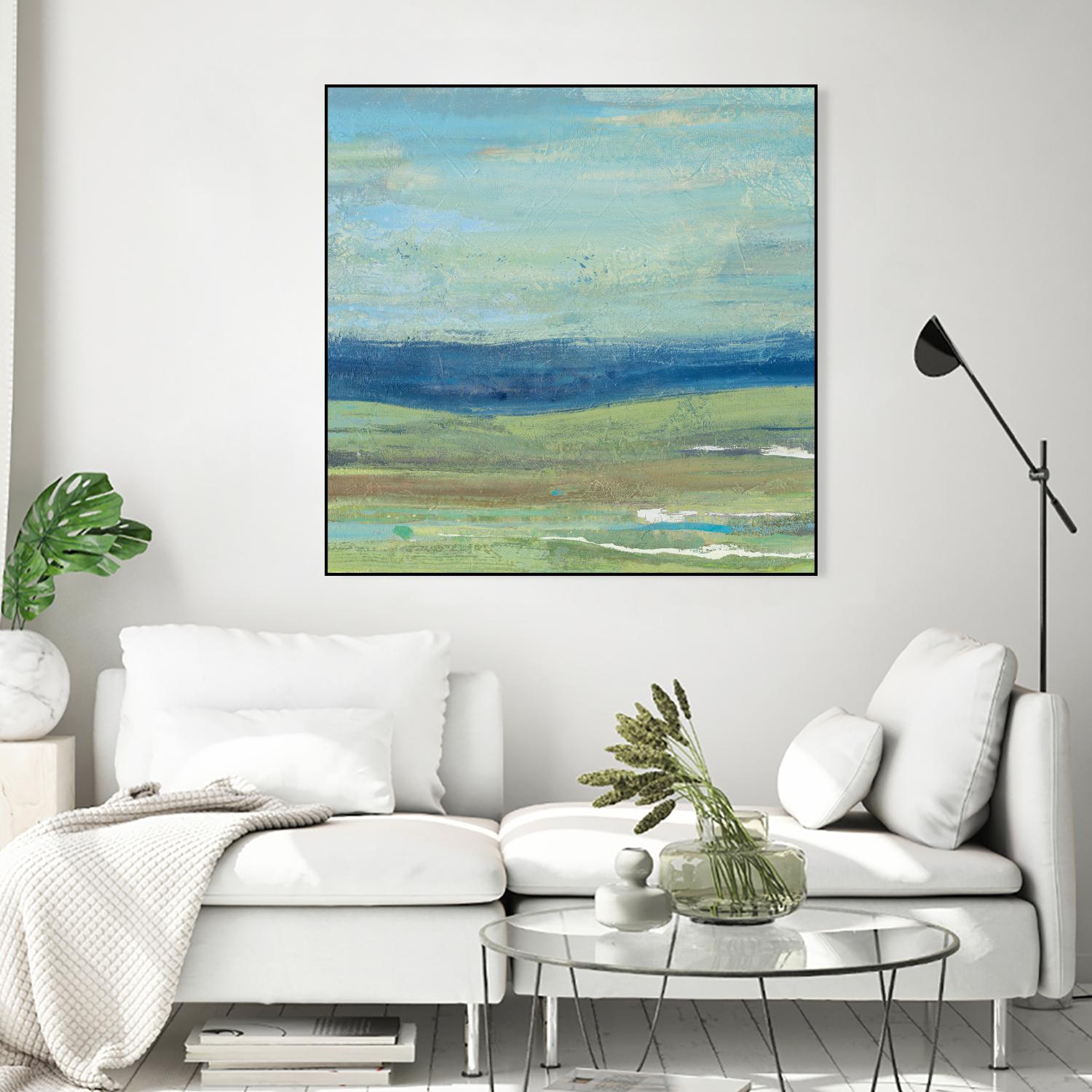 Azure Wave by Albena Hristova on GIANT ART - green sea scene