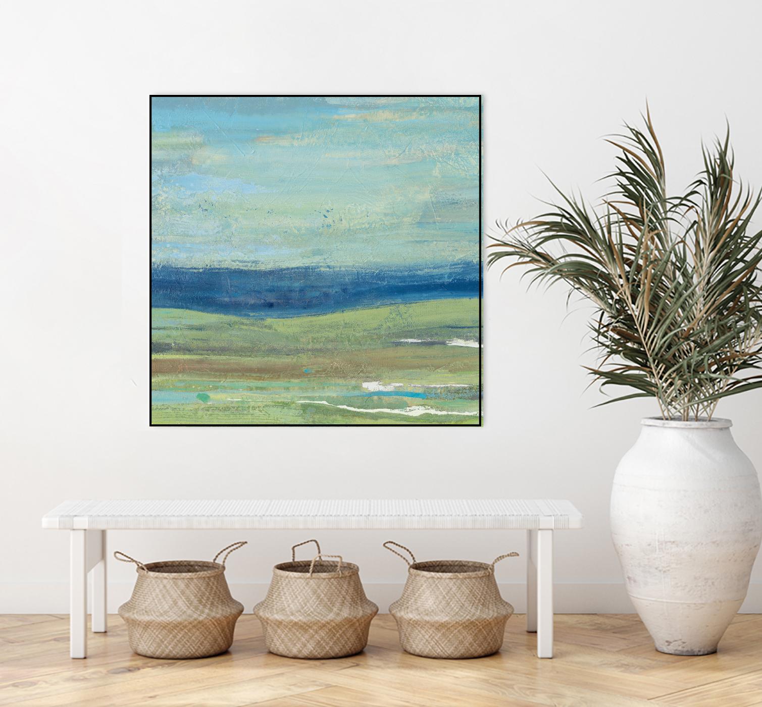 Azure Wave by Albena Hristova on GIANT ART - green sea scene