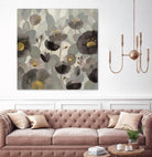 Morning Bloom Greige by Silvia Vassileva on GIANT ART - yellow floral